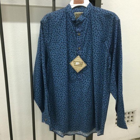 Frontier Classic Blue Leaf Shirt size S